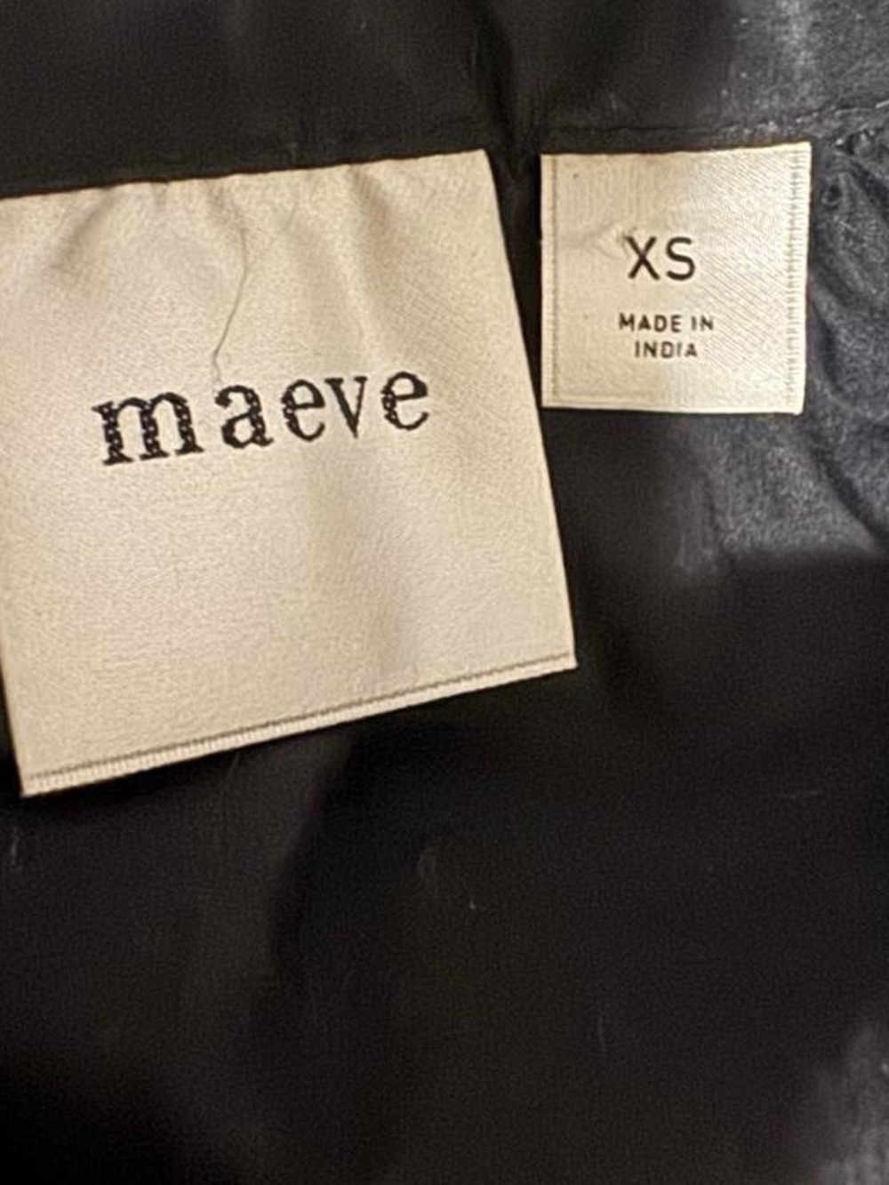 Maeve Embroidered Black Peasant Blouse with embroidery White Detail - Picture 7 of 8